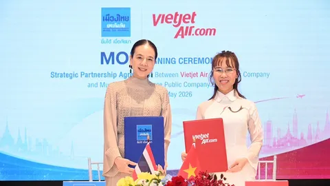 เมืองไทยประกันภัย ลงนาม MOU ร่วมกับ Vietjet Group ยกระดับความร่วมมือทางธุรกิจ