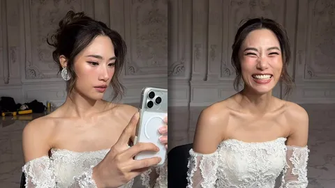 เปิดภาพล่าสุด เพลง ชนม์ทิดา ใส่ชุดเจ้าสาวสีขาว สวยปังออร่าจับมาก