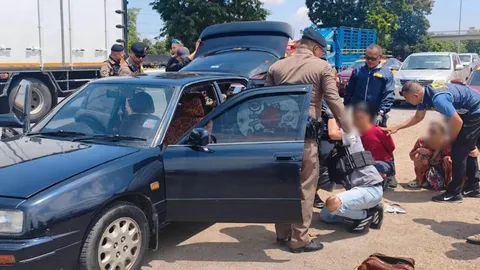 ดักจับ "ผัวเมีย" ขับรถส่งยา ยัดข้างประตู เร่งขยายผลล่าบอสใหญ่