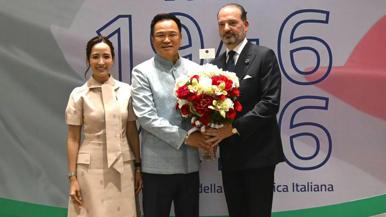 นายกรัฐมนตรีและภริยา ร่วมยินดีโอกาสครบรอบ 80 ปี การสถาปนาสาธารณรัฐอิตาลี