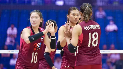 ตารางคะแนนวอลเลย์บอลหญิง VNL 2026 ล่าสุด วอลเลย์บอลหญิงไทย อันดับขึ้น แม้แพ้ เบลเยียม