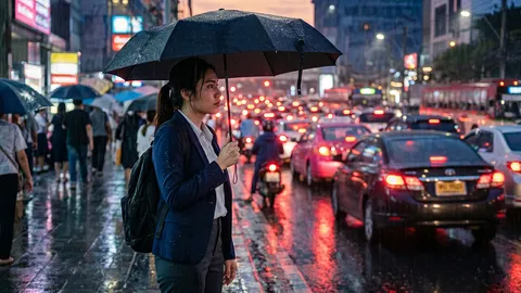 เลิกงานปุ๊บ ฝนตกปั๊บ! รวมวิธีรับมือฝนตกตอนเย็น แจกทริคเอาตัวรอดไม่ให้เปียก