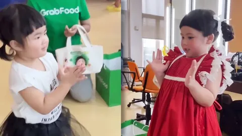 น่ารักมาก น้องเกล สอน น้องเวลา ให้ไหว้ แต่ละช็อตเห็นแล้วเอ็นดู (คลิป)