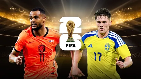 LIVE ดูบอลสด เนเธอร์แลนด์ พบ สวีเดน บอลโลกคืนนี้ (21 มิ.ย.) 00.00 น. ฟุตบอลโลก 2026 รอบแบ่งกลุ่ม