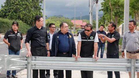 ถนน สข.3005 สงขลา เสร็จแล้ว 99% เตรียมส่งมอบ "สรรเพชญ" มั่นใจช่วยแก้ปัญหาน้ำท่วม