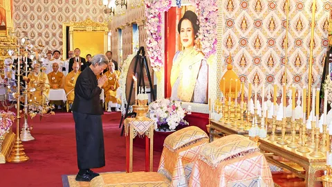 พิธีบำเพ็ญกุศลทักษิณานุปทาน (กงเต๊ก) ถวายพระบรมศพสมเด็จพระพันปีหลวง