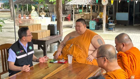 พระน้ำหนักพุ่งกว่า 260 กิโล พบอยู่ในภาวะโรคอ้วนขั้นรุนแรง ประเมินแผนการรักษา