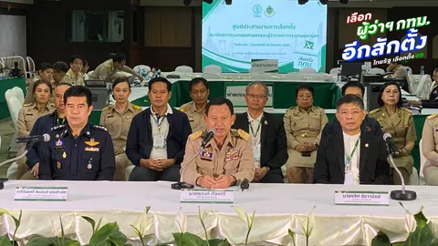 กทม. ปิดหีบเลือกตั้ง 6,628 หน่วย ฝนถล่ม-ป้ายล้ม ไม่กระทบภาพรวม คาดรู้ผลเลือกตั้งภายใน 4 ทุ่ม