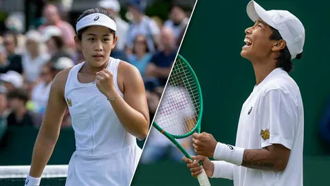 ไหม-รวงข้าว ฟอร์มเฉียบ !!! กอดคอปราบคู่แข่ง ทะลุรอบ 2 เทนนิสวิมเบิลดัน 2026