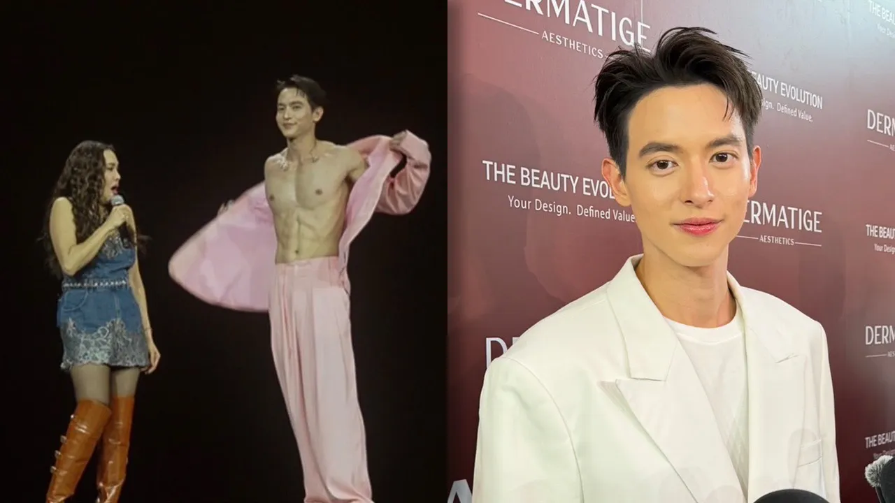 “เจมส์”ทำตามสัญญาโชว์ซิกแพ็กบนเวที “ใหม่ เจริญปุระ”หลังเคยรับปากเอาไว้เมื่อ 8 ปีก่อน 