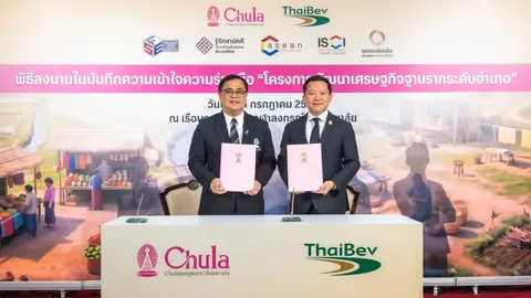 "ไทยเบฟ" ผนึกกำลังจุฬาฯ ขับเคลื่อนโครงการพัฒนาเศรษฐกิจฐานรากระดับอำเภอ