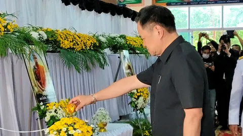 นายกฯ ร่วมพิธีอาลัยคณะสงฆ์ เหยื่อ ด.ช. 11 ขวบ ขับรถชน