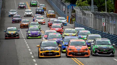 โตโยต้าเปิดฤดูกาล Toyota Gazoo Racing Thailand ยกขบวนรถแข่ง One Make Race ทั้ง 4 รุ่น