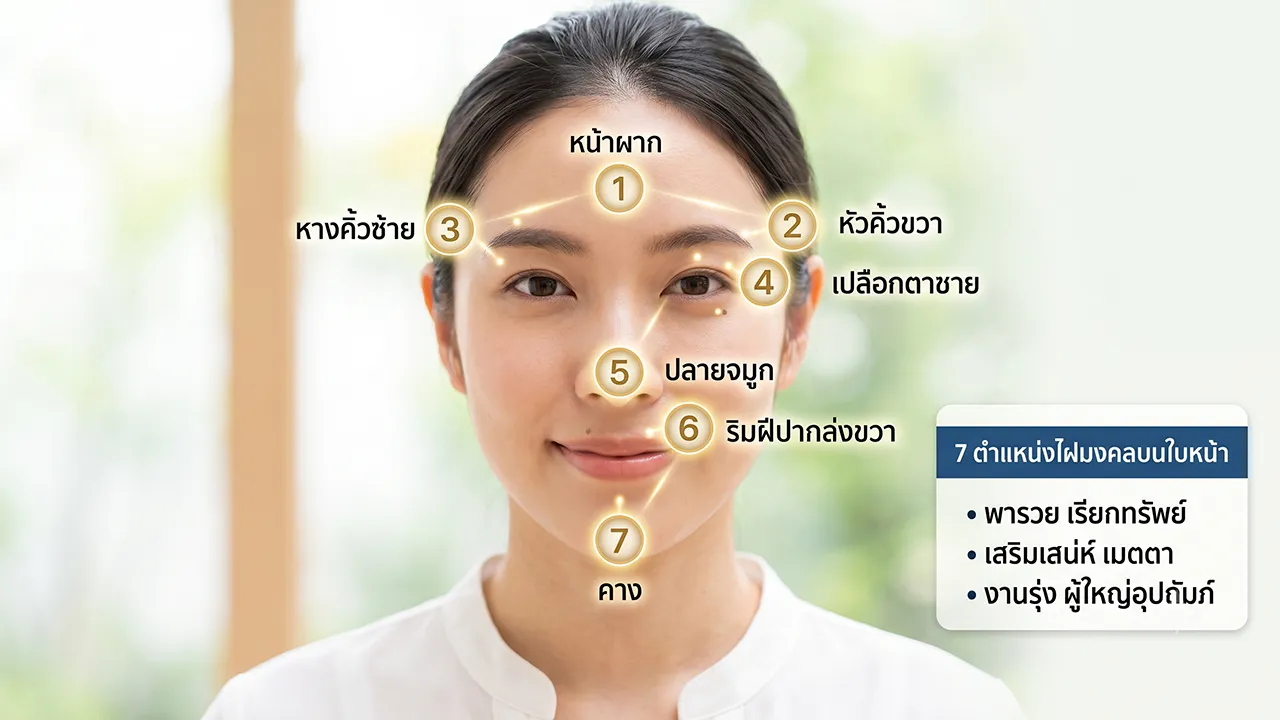 ส่องกระจกด่วน! ไฝบนหน้าจุดไหนควรเก็บ-ควรเอาออก เช็ก 7 ตำแหน่งไฝมงคล