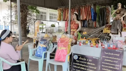 ได้โชคหลักแสน สาวถวายชุดไทยแก้บน "แม่ตะเคียนทอง" วัดบึงบา ไม่ลืมขอเลขเด็ด 16/7/69