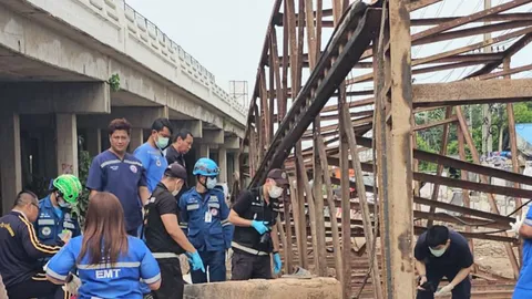 กรมทางหลวง แจงเหตุปั้นจั่นทับคนงานดับ 1 ศพ ย้ำไม่เกี่ยวข้องโครงการก่อสร้าง M82
