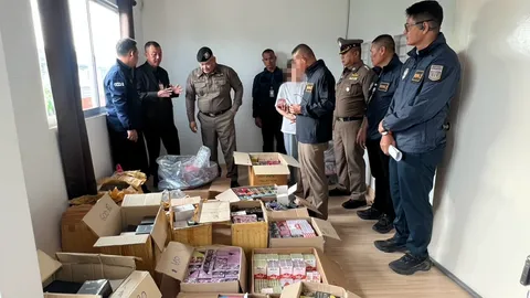ค้น 2 จุดย่านบางแค รวบผู้ค้าระดับหัวจ่าย “บุหรี่ไฟฟ้า” ยึดของกลาง 5 หมื่นชิ้น