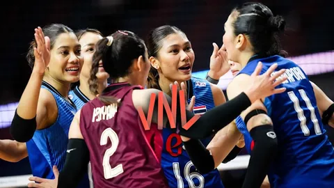 ผลวอลเลย์บอลสด "วอลเลย์บอลหญิงทีมชาติไทย" ชนะ "บราซิล" 3-0 เซต "VNL 2026" สัปดาห์ 3 นัด 3