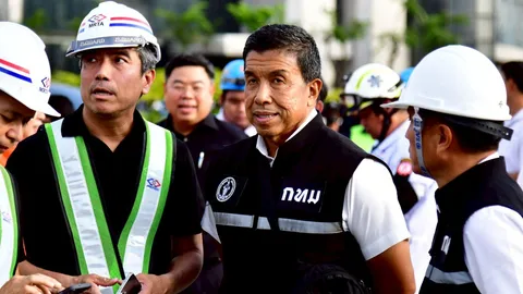 “ชัชชาติ” ตรวจถนนทรุดวงเวียนใหญ่ สั่งรื้อสะพานลอยลดแรงกดทับ ย้ำต้องเฝ้าระวัง 24 ชั่วโมง