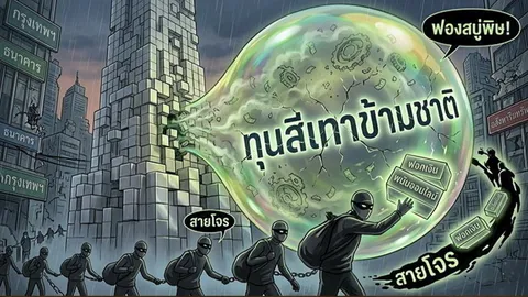 เทาอ่อนทุนข้ามชาติ ฟองสบู่พิษ!สายโจร