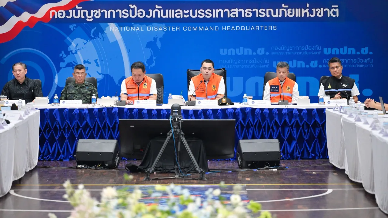 มท. ซ้อมรับมืออุทกภัยระดับชาติที่หาดใหญ่ ทดสอบระบบส่ง SMS เตือนภัย 