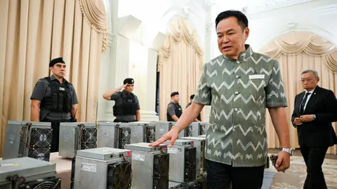 นายกฯ นำแถลงเปิดปฏิบัติการ Silent Volt บุกค้น 7 จุด ทลายเครือข่ายลักลอบใช้ไฟหลวงขุดคริปโต
