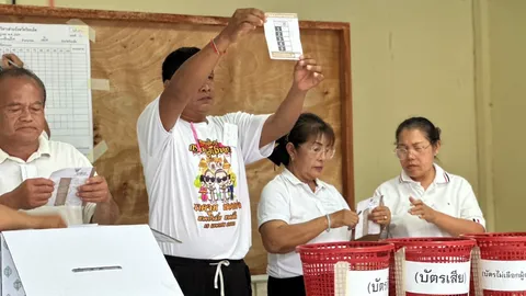 ลุ้นผลคึกคัก บรรยากาศนับคะแนนเลือกตั้ง "นายก อบจ.ร้อยเอ็ด" หลังปิดหีบ