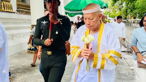 “ภาณุ อุทัยรัตน์” บวชแก้บนหลัง “วัดพระมหาธาตุ วรมหาวิหาร” ขึ้นทะเบียน UNESCO สำเร็จ