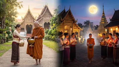 วันเพ็ญพุธ ตักบาตรเช้า-เที่ยงคืน ต่างกันอย่างไร เปิดทริคขอพรวันอาสาฬหบูชา เสริมโชค