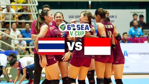 LIVE ดูวอลเลย์บอลสด ไทย พบ อินโดนีเซีย วันนี้ (8 ส.ค. 69) 16.30 น. วอลเลย์บอลหญิง SEA V CUP 2026