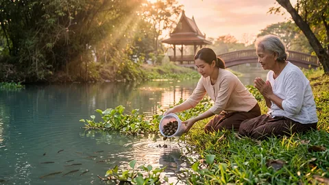 ปล่อยหอยขมเสริมดวง ปล่อยอย่างไรให้รอด เช็กวิธีปล่อยให้ถูกหลักกรมประมง