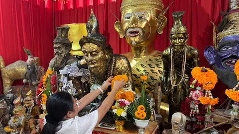 หญิงสุดเฮง ได้โชคหลักแสนจนปิดหนี้สำเร็จ มาแก้บน "ปู่ฤาษีพรหมเมศ" ขอเลขเด็ดอีกงวด