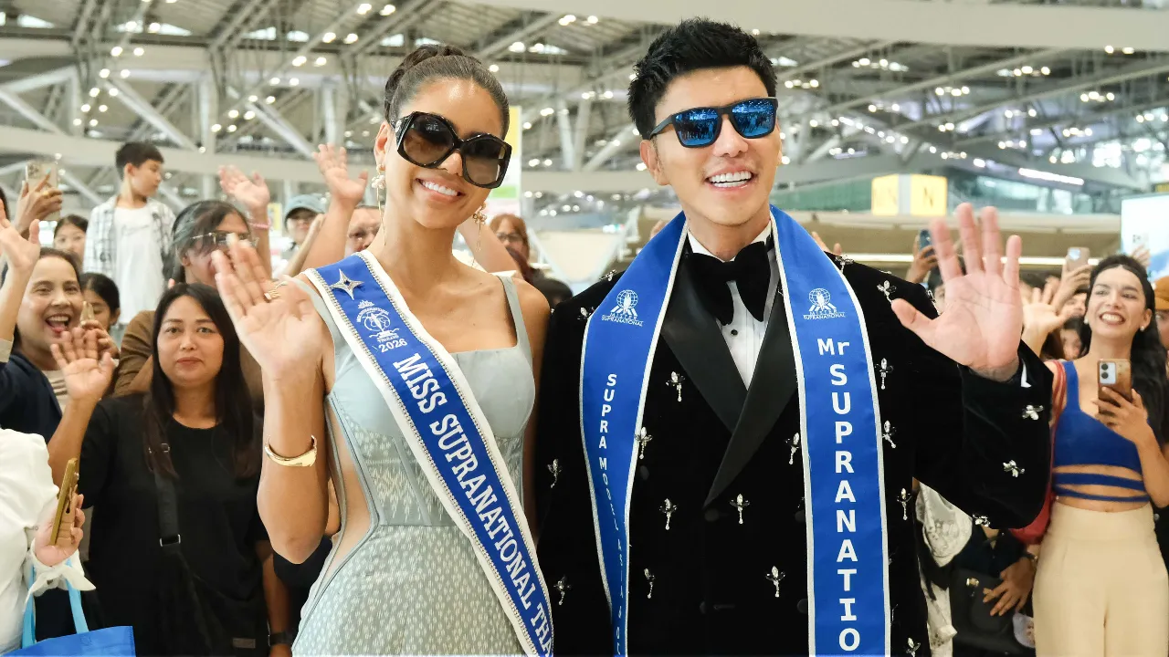 แจ็ค ไททัส-อาย กัญญาลักษณ์ ปลื้มแฟนนางงามต้อนรับแน่นสนามบิน หลังไปประกวดที่โปแลนด์
