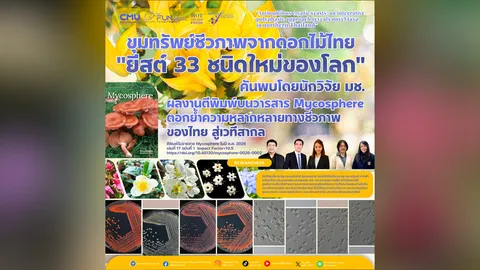 มช. เปิดโลกสิ่งมีชีวิตใหม่ ค้นพบยีสต์ชนิดใหม่ของโลก 33 ชนิด จากดอกไม้ไทย