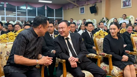 4 นายกฯ “ทักษิณ-อนุทิน-แพทองธาร-สมชาย” ร่วมงานศพ “เกรียง”