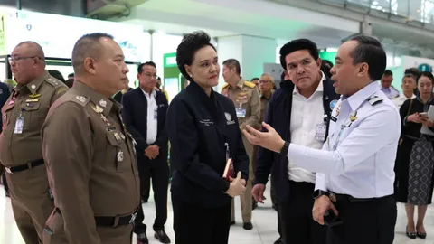 “ศุภจี” นำทีม 3 รมต. เร่งแก้คอขวด ตม.สุวรรณภูมิ เพิ่ม Auto Gate เป็น 33 สัญชาติ