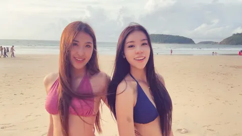 มิย่า-แตงโม สาดความสดใส นุ่งบิกินีเดินริมทะเล สวยใจละลายน่ารักมาก (คลิป)