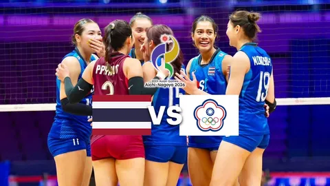 LIVE ดูวอลเลย์บอลสด ไทย พบ ไชนีส ไทเป วันนี้ (18 ก.ย.) 17.00 น. วอลเลย์บอลหญิง เอเชียนเกมส์ 2026