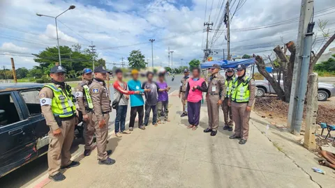 จับยกแก๊ง รถกระบะนายจ้างพาคนงานไปตัดต้นไม้ เจอด่านพิรุธออก สารภาพจ่ายยาบ้าเป็นค่าแรง