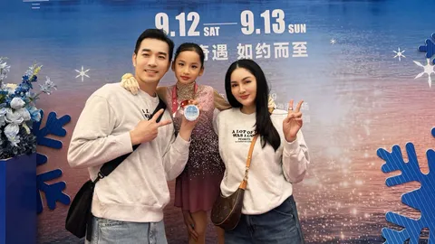 เจมส์-ครูก้อย สุดภูมิใจ น้องเมดา คว้าอันดับที่ 2 แข่งขันสเกตน้ำแข็งลีลาครั้งแรกในชีวิตที่จีน