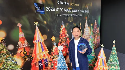 เซ็นทรัล พาต้นคริสต์มาสอัตลักษณ์ไทย คว้ารางวัลออสการ์ของวงการรีเทล