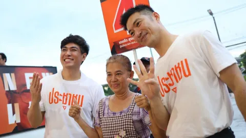 “ธนาธร-ชัยวัฒน์” ช่วย “เดชรัต” หาเสียง ปลุกคนนนท์มาเลือกตั้ง อบจ. 20 ก.ย.นี้