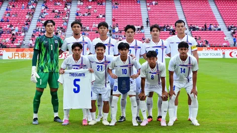 ตารางคะแนน ฟุตบอลชาย "เอเชียนเกมส์ 2026" หลังแข่งจบ รอบแบ่งกลุ่ม นัดที่ 2