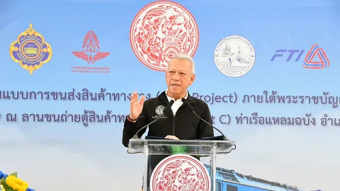 คมนาคมคิกออฟเดินรถต้นแบบขนส่งสินค้าทางราง แหลมฉบัง-หนองคาย เชื่อมการค้าจีน
