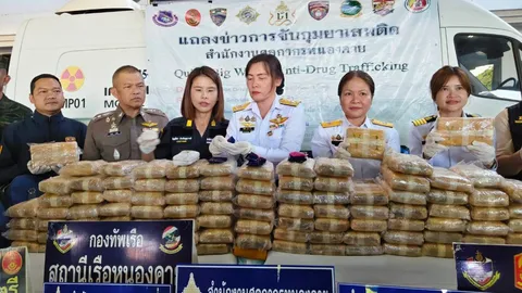 ศุลกากรหนองคาย จับโชเฟอร์รถบรรทุก ขนยาบ้า 6 แสนเม็ด สารภาพได้ค่าจ้าง 2 หมื่นบาท