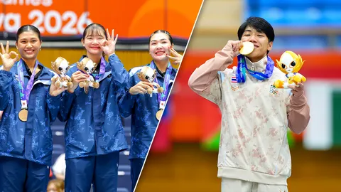 สรุปยอดเงินอัดฉีดเอเชียนเกมส์ 2026 ล่าสุด หลังวอลเลย์บอลหญิงไทย-กัญจุฑา คว้าเหรียญเพิ่ม