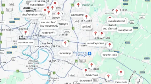 กรุงเทพน้ำท่วมหนัก เช็คเส้นทางน้ำท่วมสูงรถเล็กควรหลีกเลี่ยง กระบะยกสูง ขับให้ช้าเข้าไว้