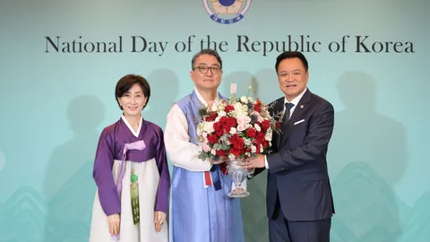 นายกรัฐมนตรีร่วมงานเลี้ยงรับรองเนื่องในโอกาสวันชาติสาธารณรัฐเกาหลี ประจำปี 2569