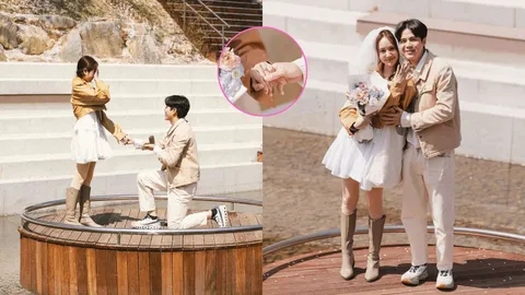 เตรียมสละโสด “แป้ง มิตรชัย” ถูกแฟนหนุ่มทำเซอร์ไพรส์คุกเข่าขอแต่งงาน