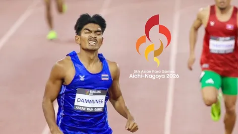 “มอส-จักริน” เป็นเกียรติ ถือธงไทย ในพิธีเปิด “เอเชียนพาราเกมส์ 2026”